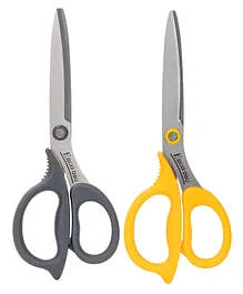 Deli Asymmetry Stainless Steel Blade Handles Scissors (Colour May Vary)