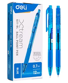 Deli Xtremm Model Roller Ball Point Pens Pack of 12 - Blue