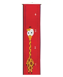 Right Gifting Satin Removable Height/Growth Measurement Wall Hanger - Red