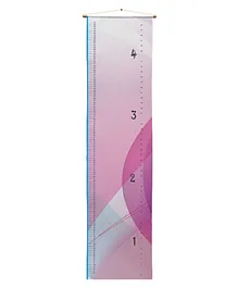 Right Gifting Satin Removable Height/Growth Measurement Wall Hanger - Pink