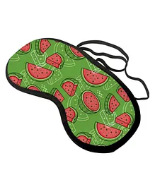 Right Gifting Digital Printed Travelling/Sleeping Eye Mask For Kids - Green