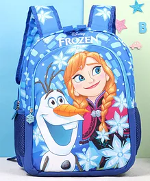 Disney Elsa & Anna 2 in 1 Blue School Bag Multicolour - 16 Inches