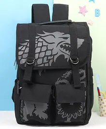 Excelites The Lonewolf GOT Canvas Backpack Black - 16 Inch