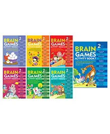 Brain Games Activity Book Level 2 Set of 7 - English
