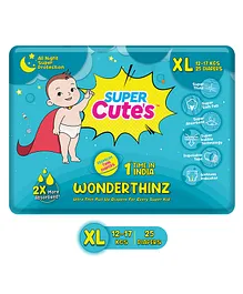 Super Cute's Wonder Thinz Ultra Premium Pant Style Diapers Extra Large - 25 Pieces