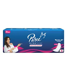 Paree Ultra Thinz Soft & Rash Free Comfort Sanitary Pads Size XL - 30 Pieces