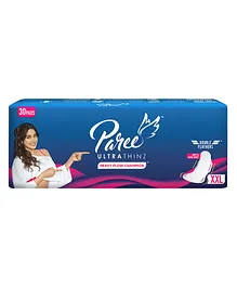 Paree Ultra Thinz Soft & Rash Free Comfort Sanitary Pads Size XXL - 30 Pieces
