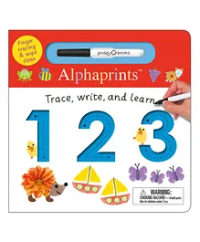 Priddy Alphaprints Trace, Write & Learn 123 Wipe & Clean Book - English