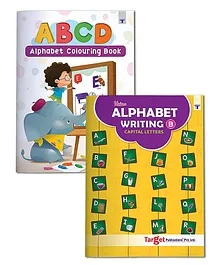 Capital Letters & First ABCD Coloring Book Pack of 2 - English