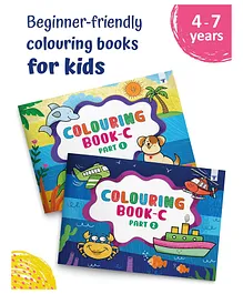 Blossom Colouring Book C1 and C2 Set of 2 - English