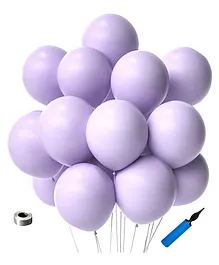 Shopperskart Pastel Balloons For Birthdays & Party Decoration Purple- Pack of 52