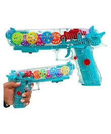 Toyshine Transparent Gun With Music And 3D Lights - Multicolor