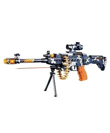 Toyshine  Musical Army Style Toy Gun with Music Lights and Laser Light - Multicolor