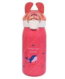 Toyshine Reusable Double Walled Steel Flask Insulated Water Bottle Pink - 530 ml
