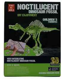 EZ Life 3D Noctilucent Dinosaur Fossil Excavation Spinosaurus Skeleton Toy Kit - Multicolor