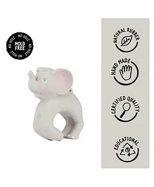 Oli & Carol Nelly The Elephant Bracelet Teether - Light Gey