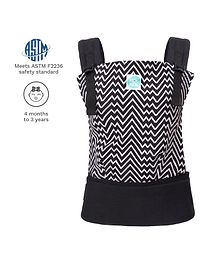 Kol Kol Compact Baby Carrier Ziggy - Black White