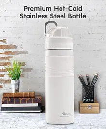Premium Hot-Cold Stainless Steel Bottle White -  550 ml