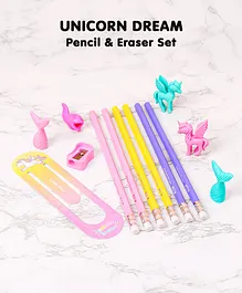 Unicorn Design Stationary Set of 13 - Multicolour