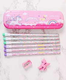 9 in 1 Stationary Gift Set Unicorn Design- Pink