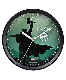 Marvel Thor Classic Analog Wall Clock Round - Green Black