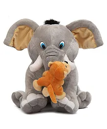 Babyjoys Elephant Soft Toy Grey - Height 30 cm