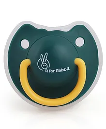 R for Rabbit Medium Size Pacifier with Case - Green