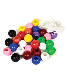 Asian Hobby Crafts Plastic Beads Set - Multicolor