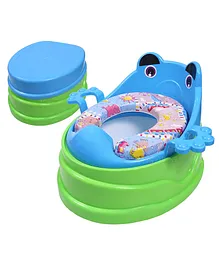 Toyshine 4 in 1 Step Stool Potty Sea Chair - Blue Green
