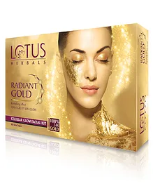 Lotus Herbals Radiant Gold Cellular Glow Facial Kit - 37 gm