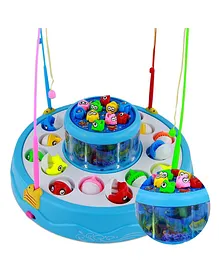 Lattice Fishing Fish Catching Game with Light and Music - Multicolor