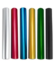 SPANKER Race Track Field Relay Batons Pack of 6 - Multicolour