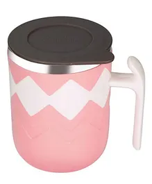 Spanker Insulated Stainless Steel Mug With Lid Pink- 400 ml