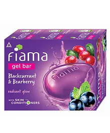Fiama Gel Bar Blackcurrant and Bearberry Pack of 3 - 125 gm Each