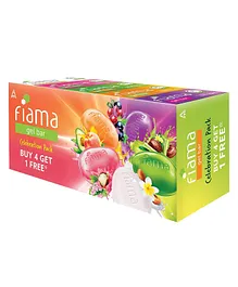 Fiama Gel Bar Celebration Pack of 5 - 125 gm Each 