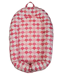Tulo Baby Organic Cotton Scallop Theme Nesto Pad Set - Pink