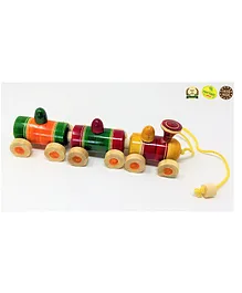 A&A Kreative Box Wooden Pull Along Train Color May Vary