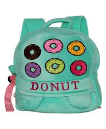 lycheebags Velvet Nursery Donut Design Bag Multicolour - 14 Inches