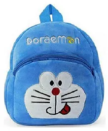 lycheebags Velvet Nursery Doraemon Design Bag Blue - 14 Inches
