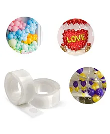 Zyozi 100 Pieces (1 Roll) Glue Points Removable Balloon Glue Points Double Sided Dots Tape -(Set of 2)