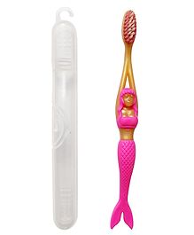 Yunicorn Max YMX 501 Mermaid Kids Toothbrush with Protective Hygine Lid Cover (Color May Vary)