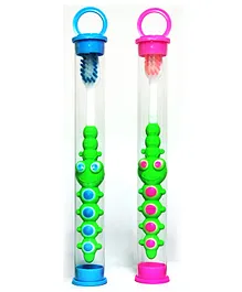 Yunicorn Max YMX 508 Caterpiller Toothbrush With Protective Hygine Lid Cover (Color May Vary)