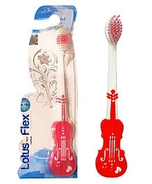 Yunicorn Max YMX 510 Guitar Shape Toothbrush with Protective Hygine Lid Cover (Color May Vary)
