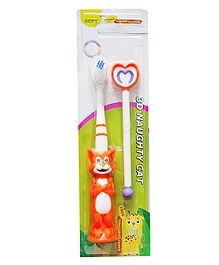 Yunicorn Max YMX 538 Tom Shaped Toothbrush with Tongue Cleaner (Color may vary)