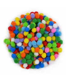 Asian Hobby Crafts Pom Pom Balls Multicolor - 300 Pieces