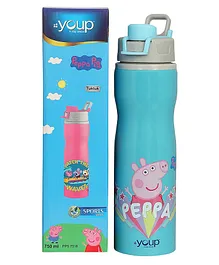 Youp Stainless Steel Blue Color Peppa Pig Kids Water Bottle TUKTUK - 750 ml