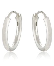 eloish sterling silver small multipurpose hoop earrings  silver