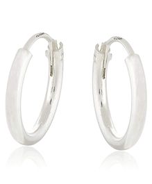 eloish sterling silver small multipurpose hoop earrings  silver