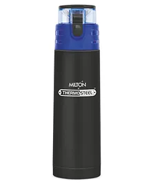 Milton Atlantis 600 Thermosteel Vaccum Insulated Hot & Cold Water Bottle Black - 500 ml