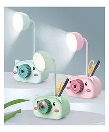 Vinmot Piggy Theme LED Lamp For Study With Mobile Holder and Sharpener - Multicolor